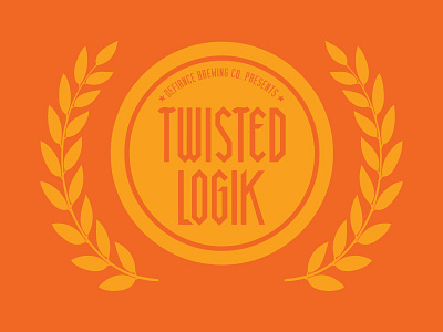 Defiance Brewing Co. Twisted Logik badge beer branding craft beer design icon ipa kansas logo vector