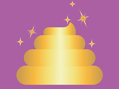 pou gold diseño ilustración
