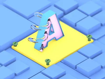 #Lettering_A 3d cinema 4d learning lettering a mograph motiondesigner type