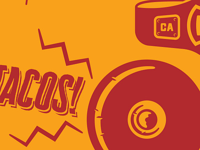 Details branding illustration red