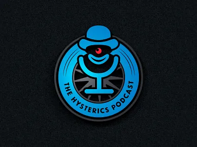 The Comedy Podcast LOGO branding design logo logo design vintage badge