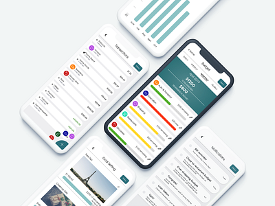 Budget app banking app budgeting categories money management transactions ui user experience