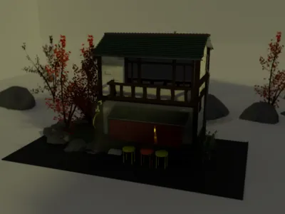 " Eat ..? " blender blender3d blender3dart design icon illustration lowpoly