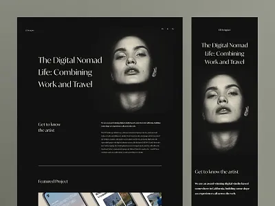 Portfolio Template design invision studio landing page mobile design mobile ui ui ui design ux ux design web design website