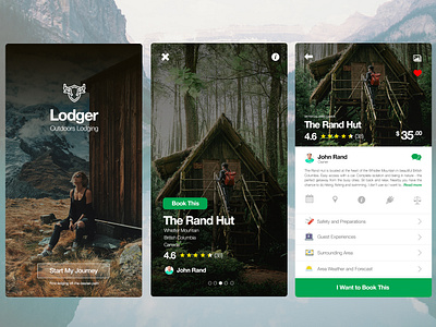 067 Hotel Booking | 100 Days of UI Design app booking cabin dailyui hotel nature travel ui uidesign