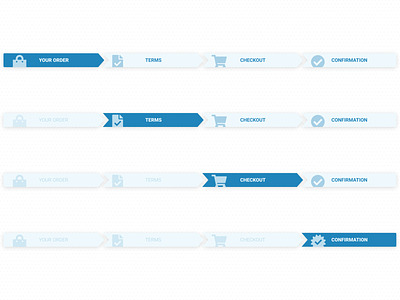 Checkout Flow Breadcrumbs breadcrumbs checkout checkout breadcrumbs checkout page checkout process ecommerce ecommerce design font awesome icons modern design refactoring ui ui design ui designer
