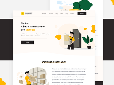 Movers Landingpage app branding clean dasboard design homepage icon illustration interaction design landingpage lettering minimal mover movers type typography ui ui ux ux web