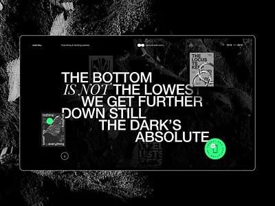 Main Screen for Everything & Nothing Posters behance brutalism c4d42 case cinema4d desktop graphicdesign grid methodeducation minimal posters typography typography art web webdesign
