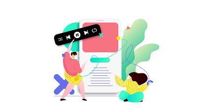 Mobile App Entertainment Feature Illustration appdesigner customillustrations developer entertainment illustration isometric mobile app music redesign ui ux webdevelop webdevelopers webdeveloping webdevelopment