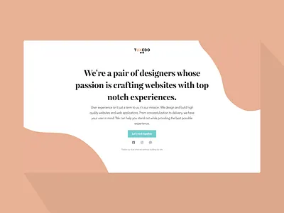 Landing Page agency agency branding agency landing page agency website clean design landing page logo mark simple typography ui ux web wip