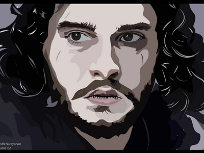 Jon Snow art drawing game of thrones got illustration illustrator jon jon snow