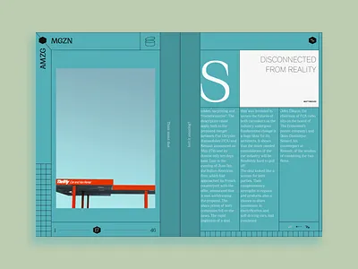 Amzg◆Mgzn Concept brutalism brutalist daily ui dailyui design layout minimalism minimalist photo ui web webdesign website
