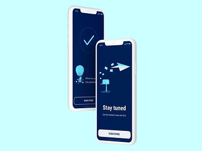 Subscribe Screens 026 dailyui email email marketing illustrations iphone x mockup paper planes subscribe subscription violet