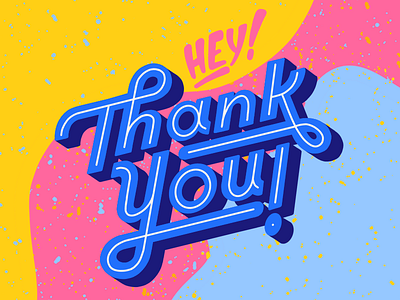 Thank You lettering thank you
