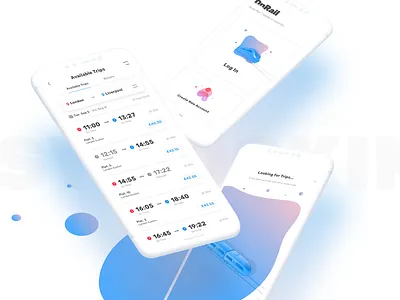 Railway ticket booking app app booking clean design clen flat illustration ios ios app ios app design minimal search travel travel app ux vector