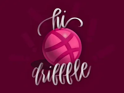 Hello Dribbble! dribbble shot welcome