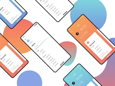 todo app concept adobe adobeillustrator adobexd app appdesign application applicationdesign design minimal minimalistic todo todo app ui vector web webdesign xd