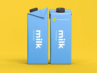 Milk Mockup blue brand branding logo logomachine logotype mock up mockup mockup design mockup psd mockup template mockups