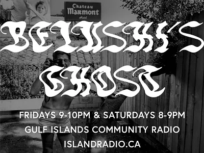 Radio ad community radio typography