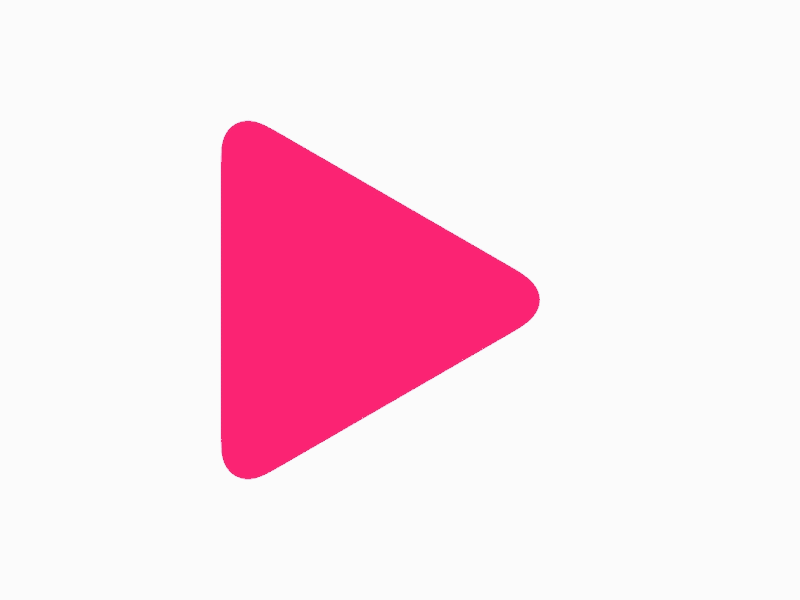 Play to Pause Button fluidic animation
