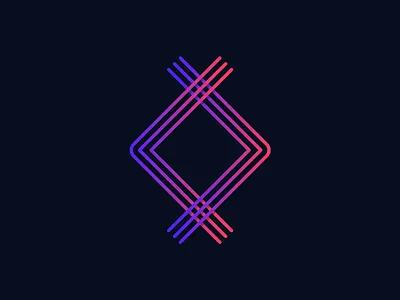 Intersection abstract gradient identity logo logomark mark symbol