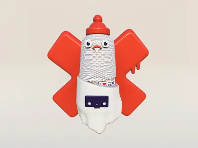 Street Squab (3D) x Jetpacks & Rollerskates 3d bird c4d design octane octanerender pidgeon