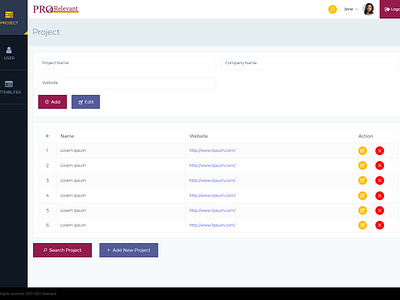 Add Project Page