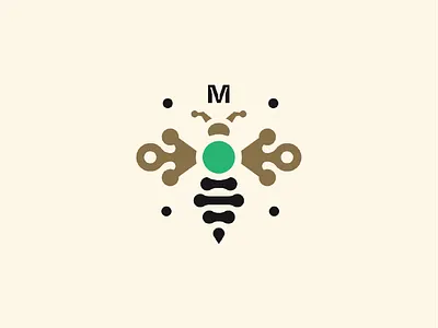 Logo badges bee brand brand identity branding color grid iconography identity illustration key line illustration logo m monoline pattern texture type typeface typography