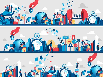 Innovation Storybox Series city downtown hurca lifestyle panorama people society storytelling vector