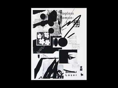Beautiful Loser (Comeback Kid) abstract art art direction austin collage design graphic art illustration poster poster art print printmaking screenprint silkscreen texas typography