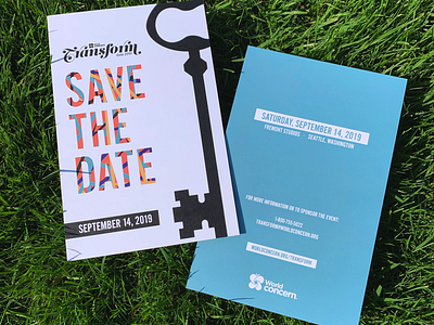 Transform Light gala invite print save the date