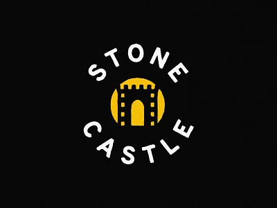Stonecastle Films branding castle drawbridge film hidden icon logo nashville spotlight stone studio symbol videography