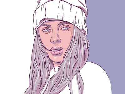 Billie Eilish art artist artwork billie eilish design digital digital art digital illustration digital painting digitalart draw graphic design graphicdesign illustration illustrator lineart portrait vector art vector illustration vectorart
