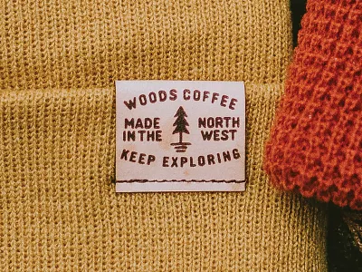 Leather Patch beanie leather merch mountains patch pnw tree