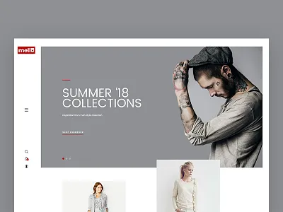 Mella Lookbook classic clean concept design ecommerce fashion flat minimal mohamed arafa shop simple template theme themeforest ui ux web website woocommerce wordpress