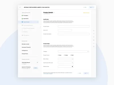 Supply Chain Workflow product design stepper supply chain ux workflow