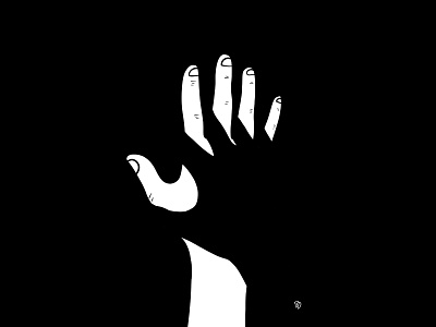 Together artwork black brush design flat flat illustration flatdesign hand hands illustration minimal procreate sketch together white