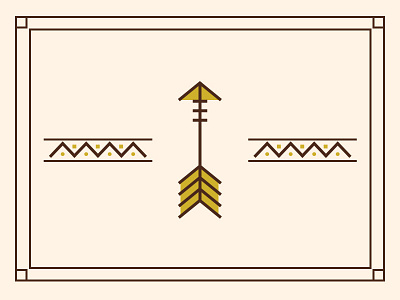 Classic Pattern branding design flat icon illustration post vector