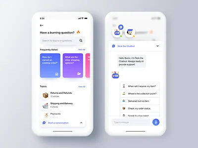 Help Center 👨🏻💻 app clean design interface leftaligned marketplace minimal ui ux