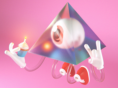 Dark Side of the Moon 3d 3d art 3d artist cinema cinema 4d cinema4d classic dark side dark side of the moon illustration music pink floyd