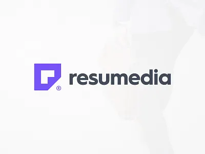 Resumedia - Logo Design brand brand identity branding folded paper identity designer lettermark logomark logotype designer logotypedesign mark symbol icon monogram design negative space negative space negativespace purple logo r letter resume cv smart mark smartlogo typography