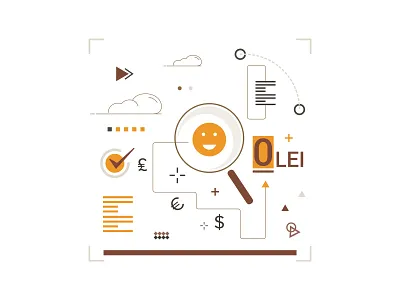 Our Research Costs Nothing, BCR Icon animation app bank branding design icon icon illustration iconography icons illustration illustrations magnify glass minimal money research simple ui ux vector website