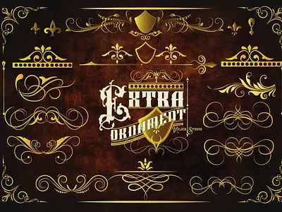 Free Vintage Ornaments awesome logo beauty blackletter brand branding decorative display font extras font design free game design king lord ornaments vintage