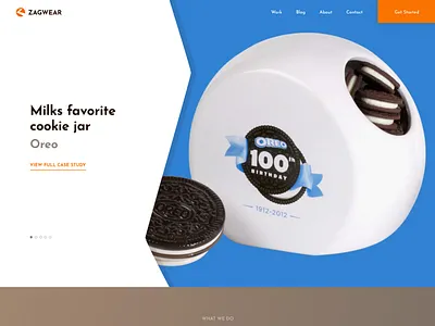 Landing page slider concept adobe xd design hero landing page ui ux web design