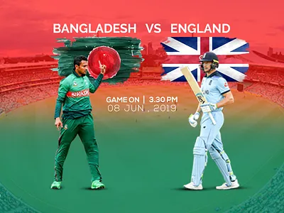 Ban Vs Eng creative poster design