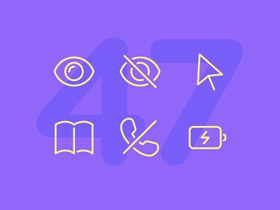 Day 47 icon icon set icons illustration interface line ui vector