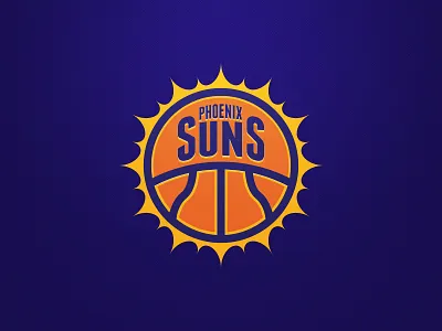 Phoenix Suns Rebrand Concept. Weekly Logo Project 12/52 bold branding clean concept design flat design logo modern phoenix suns sport logo sports sports logo suns