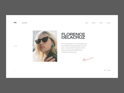 Florence Delacruz blog branding concept design fashion grid interface photo photography typography ui ux web web design webdesign website
