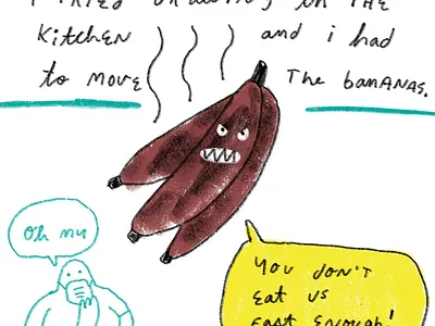 I tried to draw in the kitchen art comic drawing illustration illustrator journal