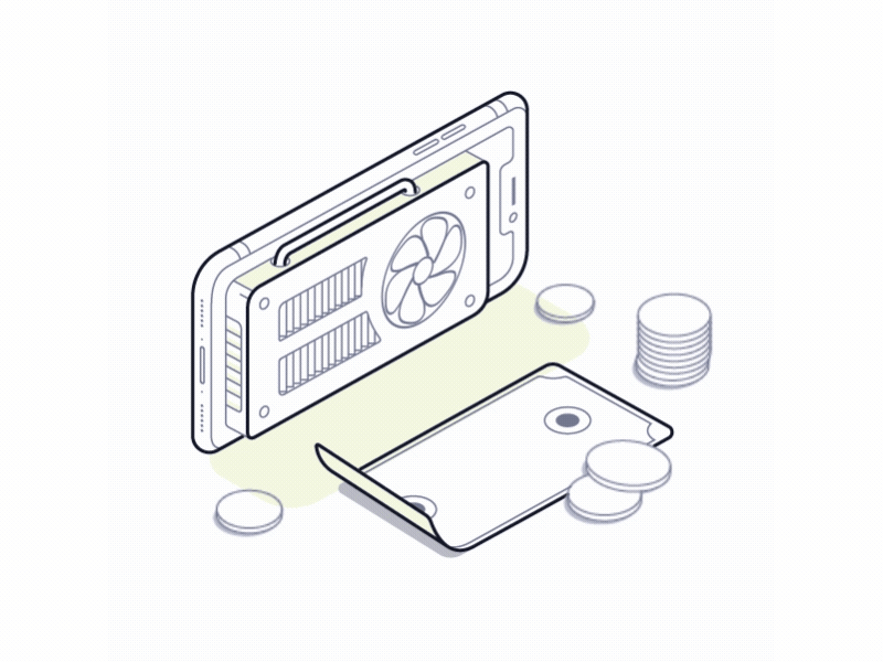 Icon 7 2d animation 2d flat art flat animation flat design icon mining shapes ui